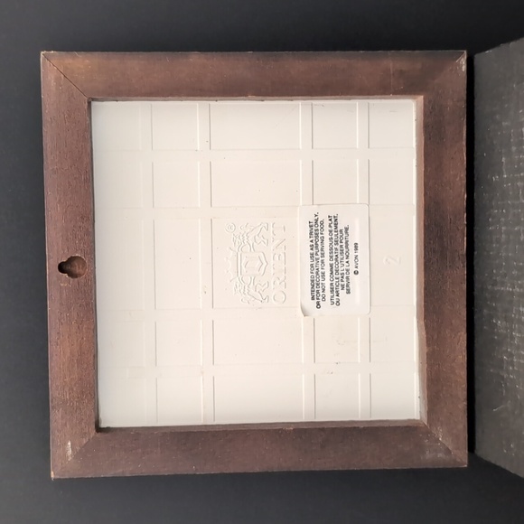 VGT,Avon 1989 Framed Trivet, Features 2 Tabby Cats. - Picture 5 of 9